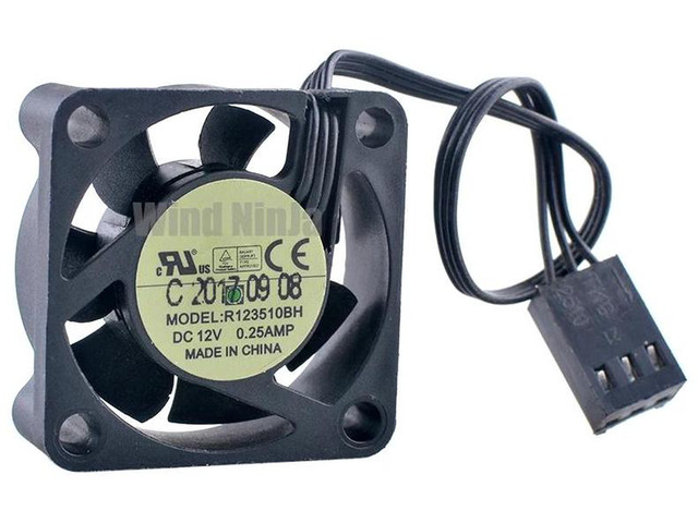 30mm 3010 Silent Cooling Fan DC 12V 0.25A Dual Ball Bearing 30x30x10mm Replacement Fan R123510BH, Compact Mini Fan for Microcomputer CPU, Small...