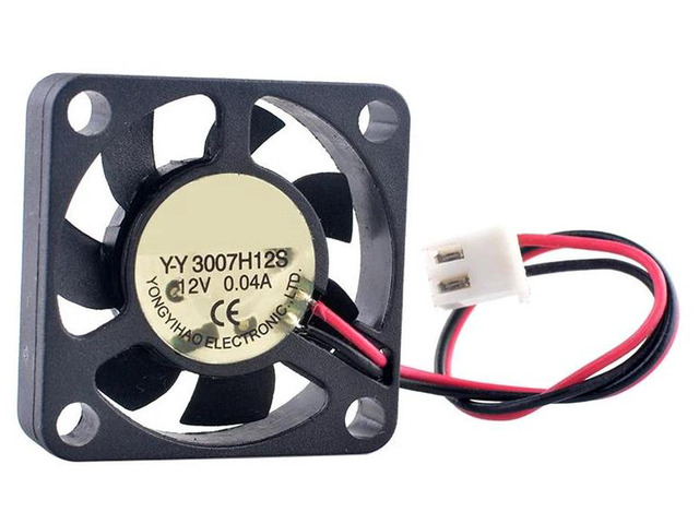 30mm UltraQuiet Cooling Fan DC 12V 0.04A 30x30x7mm Replacement Fan YY3007H12S, Mini Compact Axial Fan for Raspberry Pi, SingleBoard Computer and...