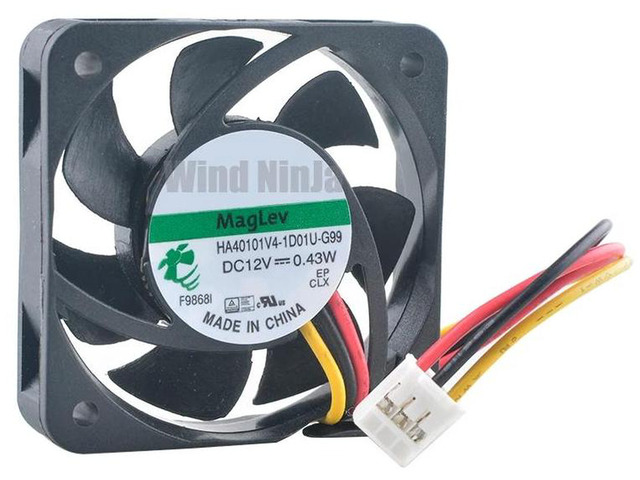 40mm Silent Cooling Fan DC 12V 0.43W 3Pin 40x40x10mm Replacement Fan HA40101V41D01UG99, Mini Axial Fan for Printer, Power Supply and Small...