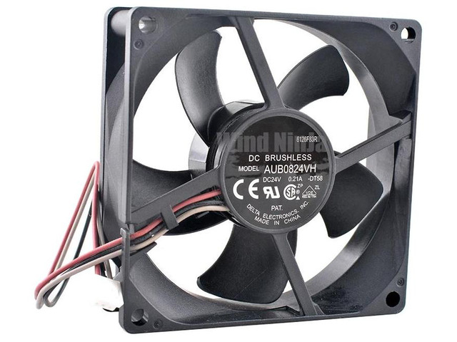 80mm Axial Cooling Fan DC 24V 0.21A 3Pin 4200RPM 80x80x25mm Replacement Fan AUB0824VH, HighSpeed Mini Fan for Industrial Inverter, Power Supply and...