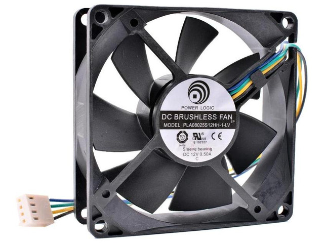 80mm 8025 PWM Cooling Fan DC 12V 0.50A 4Pin 80x80x25mm Replacement Fan PLA08025S12HH1LV, HighAirflow Axial Fan for Computer CPU, Chassis and DIY...