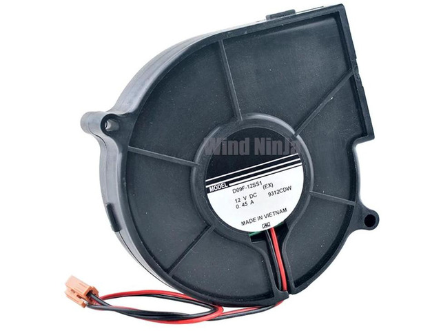 93x93x30mm Centrifugal Turbine Blower Fan DC 12V 0.45A 2Pin Replacement Fan D09F12SS1, Radial Cooling Blower for Copier, Projector and Office...
