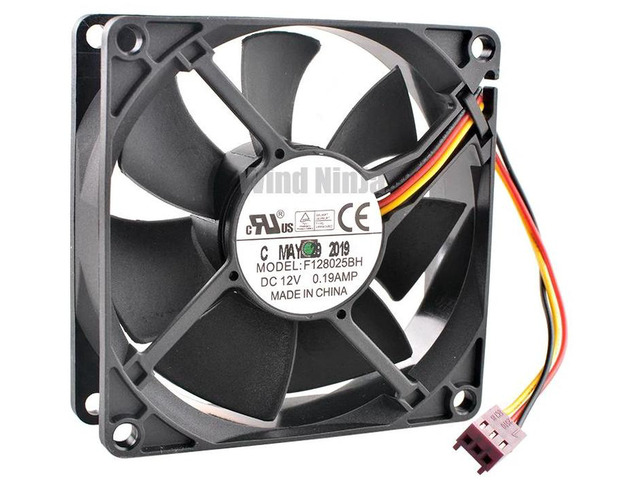 80mm DualBall Bearing CPU Cooling Fan DC 12V 0.19A 2800RPM 80x80x25mm Replacement Fan F128025BH, HighDurability Axial Fan for Desktop PC Case, CPU...