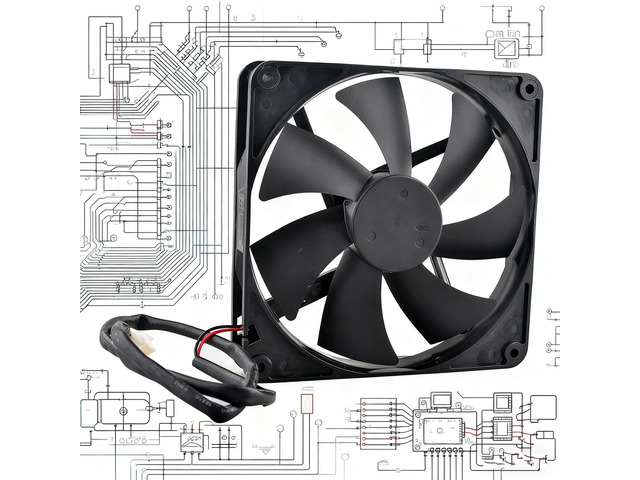 140mm DualBall Bearing Cooling Fan DC 12V 0.30A 2Pin 1800RPM 140x140x25mm Replacement Fan 14025H12B, HighDurability Axial Fan for Computer Chassis,...