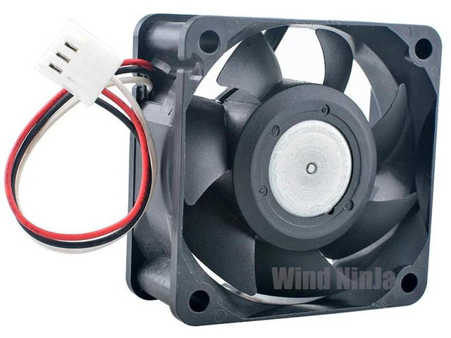 60x60x25mm Silent Cooling Fan DC 12V 0.08A Replacement Fan U60T12MHA752 for CPU, Chassis, Power Supply and Inverter Hardware Heat Dissipation