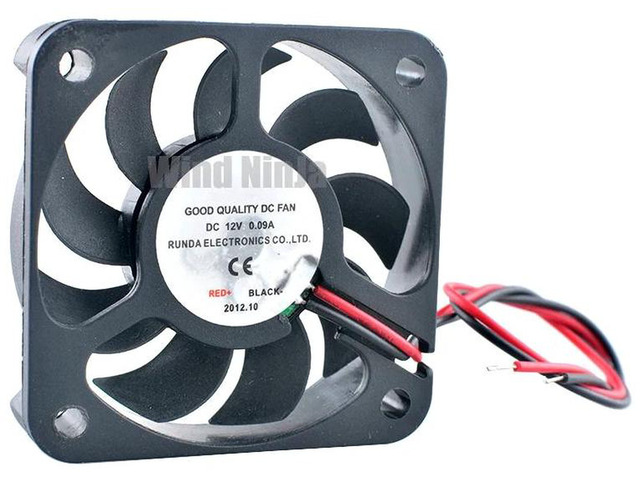 50x50x10mm Axial Cooling Fan DC 12V 0.09A 2Pin 4500RPM Replacement Fan RSH5010, Mini Heatsink Fan for Power Chargers and Humidifiers Compact...
