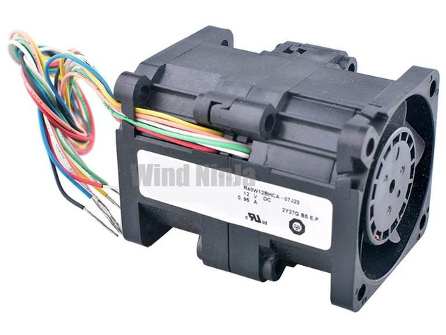 40x40x56mm HighSpeed Axial Cooling Fan DC 12V 0.95A 8Pin Replacement Fan R40W12BHCA07J23 for 1U 2U RackMount Power Supply Heat Dissipation Repair...