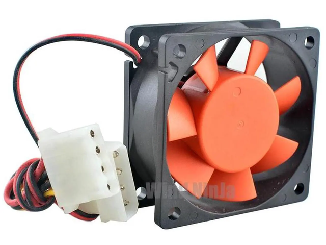 TT6025 A6025L12S Silent Cooling Fan, 60x60x25mm DC 12V 0.12A Quiet Computer Case Fan, Replacement Ventilation Fan for PC Case, CPU Heatsink, Power...