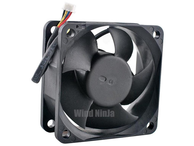 DS06025R12E 60x60x25mm 6cm Silent Cooling Fan, DC 12V 0.20A 4PWM Pin Quiet Replacement Fan, High Airflow Ventilation Fan for PC Case, CPU Heatsink,...