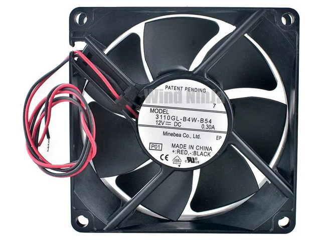 3110GLB4WB54 Dual Ball Bearing Cooling Fan, 80x80x25mm 8cm DC 12V 0.30A 3400RPM Replacement Vent Fan, High Speed Cooling Fan for Power Supply...