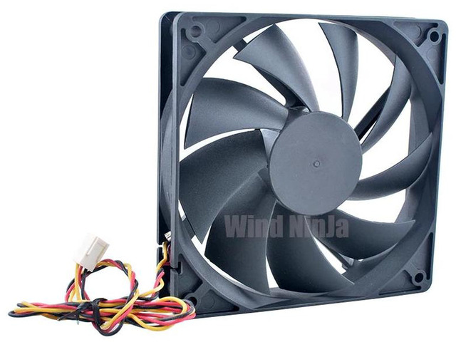 DF1202512RFLN Silent Cooling Fan, 120x120x25mm 12cm DC 12V 0.16A 1.92W 900RPM Replacement Fan, LowNoise Axial Vent Cooler for CPU and Power Supply...
