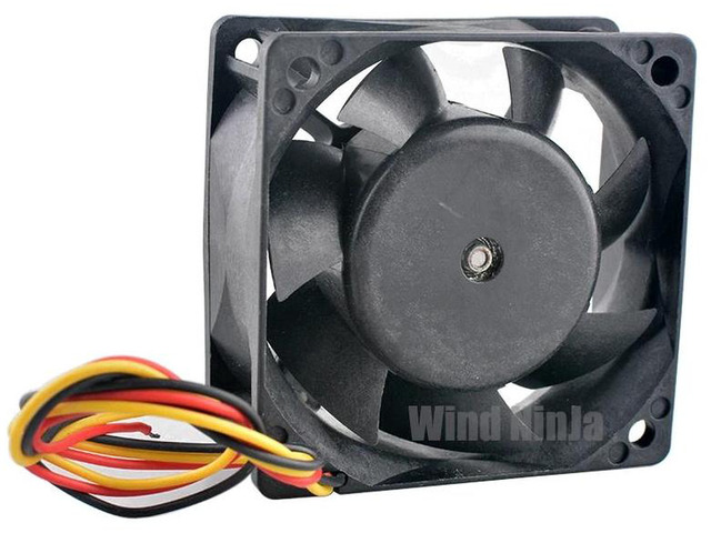FBA06A24U Axial Cooling Fan, 60x60x25mm 6cm DC 24V 0.16A 3Pin Replacement Vent Fan, HighAirflow Cooler for Inverter and Power Supply Internal Heat...