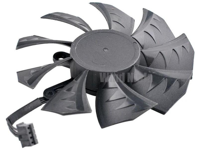 PLA09215B12H Graphics Card Cooling Fan, 85mm Diameter DC 12V 0.55A 4Pin PWM Dual Ball Bearing Replacement GPU Fan, 43x43x43mm Mounting Hole Spacing...