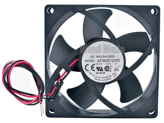AFB0812HD Axial Cooling Fan, 80x80x25mm 8cm DC 12V 0.27A 4200RPM Dual Ball Bearing Replacement Vent Fan, HighAirflow Cooler for PC Case, CPU and...