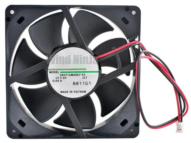 80mm Silent Cooling Fan U80T12MS5A751, 80x80x25mm DC12V 0.04A Brushless Axial Case Fan, Low Noise Replacement Fan for Computer Case, CPU Cooler, PC...