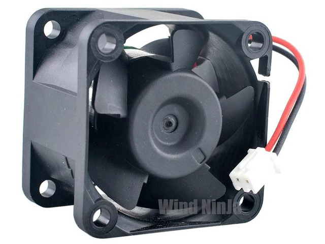 DXL1204UBNP(D) Dual Ball Bearing Cooling Fan, 40x40x28mm 4cm DC 12V 0.45A 2Pin High Airflow Replacement Fan for 1U 2U Server Power Supply,...
