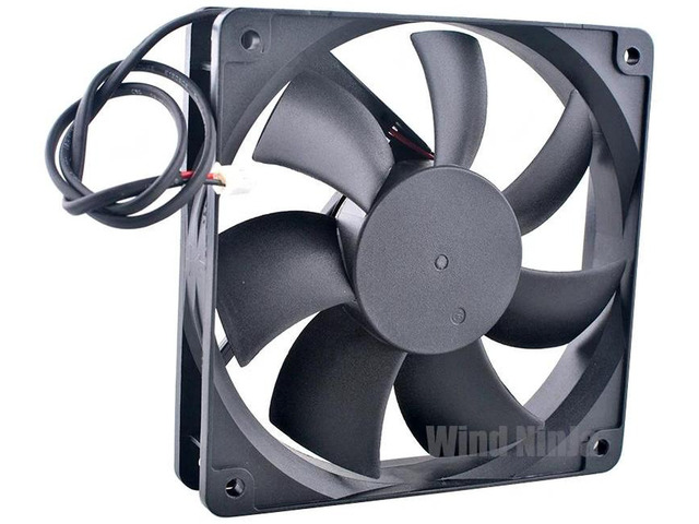 AD1224UBA71GL Dual Ball Bearing Cooling Fan, 120x120x25mm 12cm DC 24V 0.25A 2Pin Brushless Replacement Fan for Inverter Power Supply, Industrial...