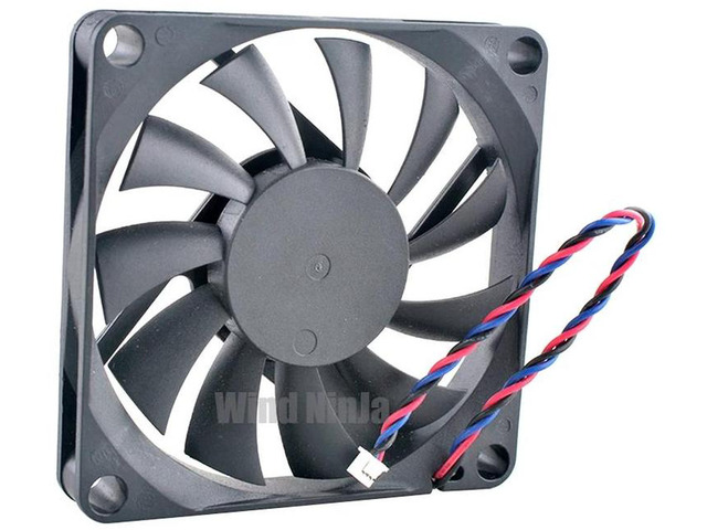 7010BVMM12 UltraThin 70x70x10mm 70mm Cooling Fan, DC 12V 0.28A 3Pin Ball Bearing Brushless Replacement Fan for PC Power Supply, Computer Case, CPU...