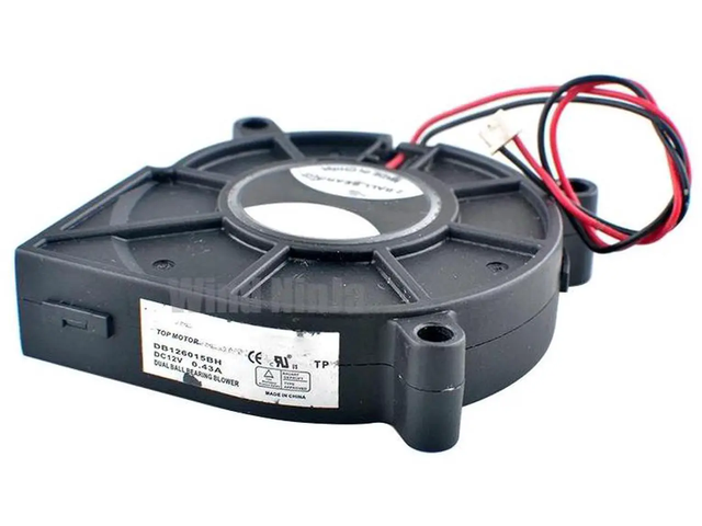 DB126015BH 60x60x15mm 60mm Blower Centrifugal Cooling Fan, DC 12V 0.43A 2Pin DualBall Bearing Replacement Fan for Printer and Compact Electronic...