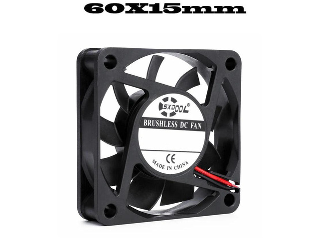 6015 Axial Brushless Silent Cooling Fan, 60x60x15mm DC 5V 2Pin Sliding Bearing Replacement Fan for Equipment Housing Small Compact Electronic...