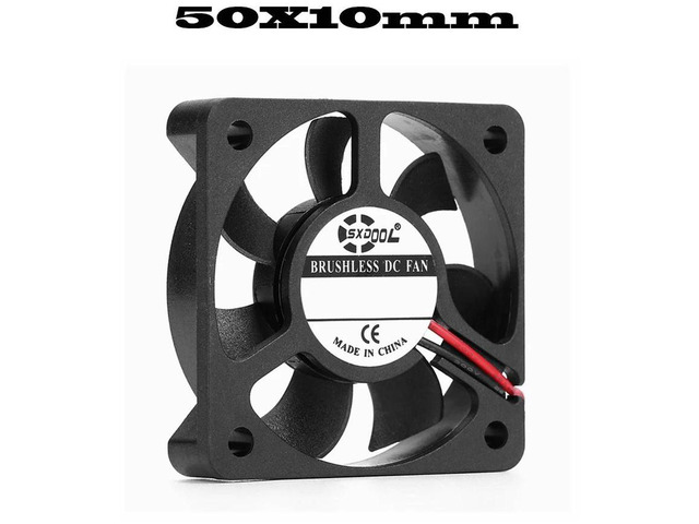 5010 Axial Brushless Silent Cooling Fan, 50x50x10mm DC 5V 2Pin Sliding Bearing Replacement Fan for Equipment Housing Mini Compact Electronic...