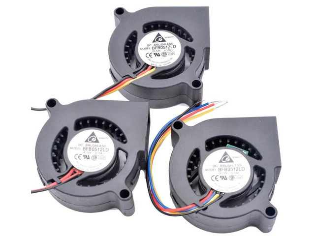 BFB0512LD 5020 50x50x20mm DC 12V 0.15A 2Wire PWM Turbine Blower Cooling Fan 50mm Brushless Replacement Fan for Projector, Industrial Control,...
