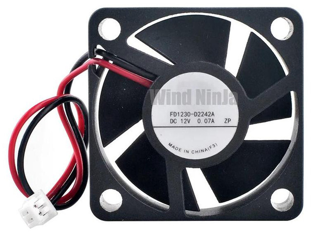 FD1230D2242A 3010 30x30x10mm DC 12V 0.07A 2Pin Dual Ball Bearing Miniature Axial Brushless Cooling Fan 30mm Replacement Fan for Router, Printer,...