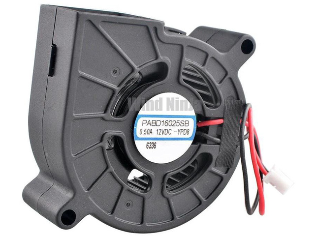 PABD16025SB 6025 60x60x25mm DC 12V 0.50A 11000RPM 2Pin HighSpeed Centrifugal Blower Cooling Fan 60mm Brushless Replacement Fan for Printer...