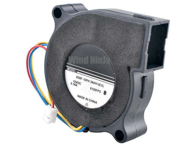 D05F12PH 5015 Centrifugal Blower Fan 50x50x15mm 5CM DC12V 0.14A 4Pin PWM Brushless Mini Turbine Cooling Fan Replacement for Projector, Printer,...