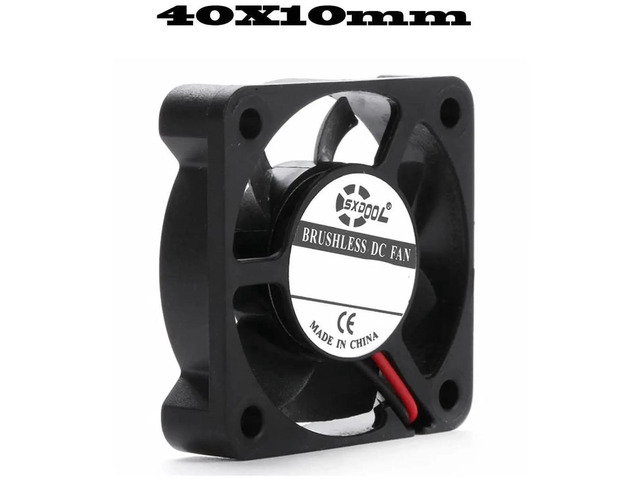 4010 Axial Silent Cooling Fan 40x40x10mm DC12V 2Pin Sliding Bearing Brushless Mini Fan for Chassis, Router, Compact SmallFormFactor Electronic...