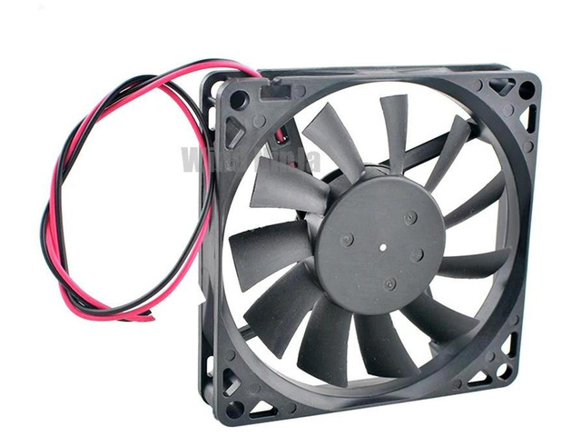 DJT80RBAS1S02 8015 Axial Cooling Fan 80x80x15mm 8CM DC12V 0.04A 2Pin Brushless LowPower Mini Replacement Fan for Chassis, Router, Compact...