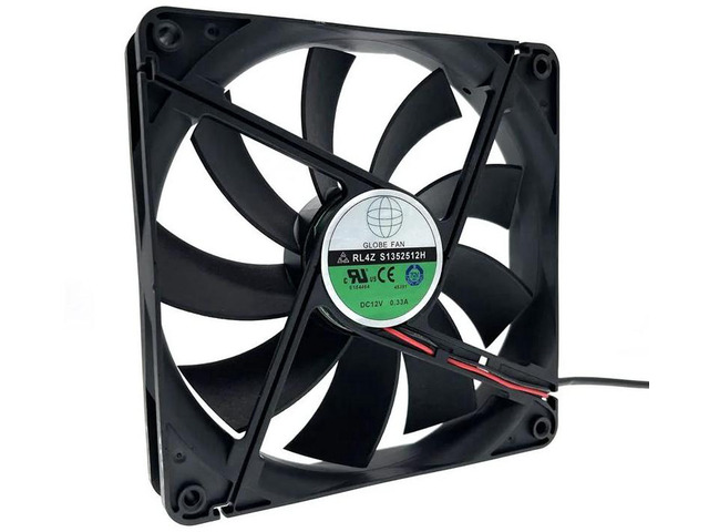 RL4Z S1352512H 135mm Axial Cooling Fan, 135x135x25mm 13.5CM DC 12V 0.33A 2Wire Replacement Fan, Cooling Fan for PC Chassis Power Supply Heatsink...