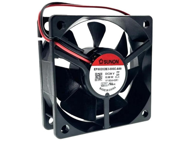 EF60202B3000CA99 60x60x20mm 6020 Dual Ball Bearing Cooling Fan, DC 24V 0.56W UltraQuiet 60mm Replacement Fan for Compact Electronics and Industrial...