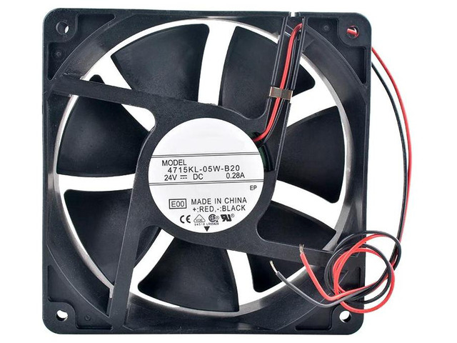 4715KL05WB20 120x120x38mm 12038 Dual Ball Bearing Axial Cooling Fan, DC 24V 0.28A 2Pin 120mm Replacement Fan for Inverter, Industrial Power...
