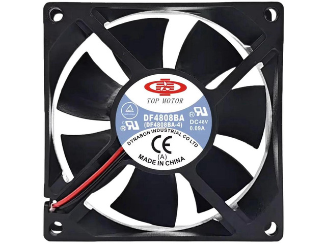 80mm 80x80x25mm DC 48V 3700RPM Axial Cooling Fan Replacement for DF4808BA4, 8CM Industrial Fan for Frequency Converter, Control Cabinet Equipment...