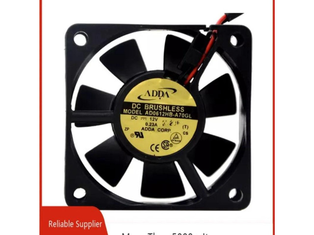AD0612HBA70GL Industrial Axial Cooling Fan, 60×60×25mm 6CM 6025 DC 12V 0.23A DualBall Bearing Replacement Fan for Inverter, Frequency Converter,...