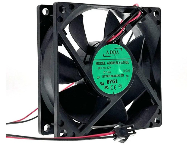 AD0812LXA70GL 80mm 80x80x25mm DC12V Silent Computer Cooling Fan, 8CM 1900RPM 22dBA LowNoise Axial Replacement Fan for CPU Heatsinks, PC Chassis...