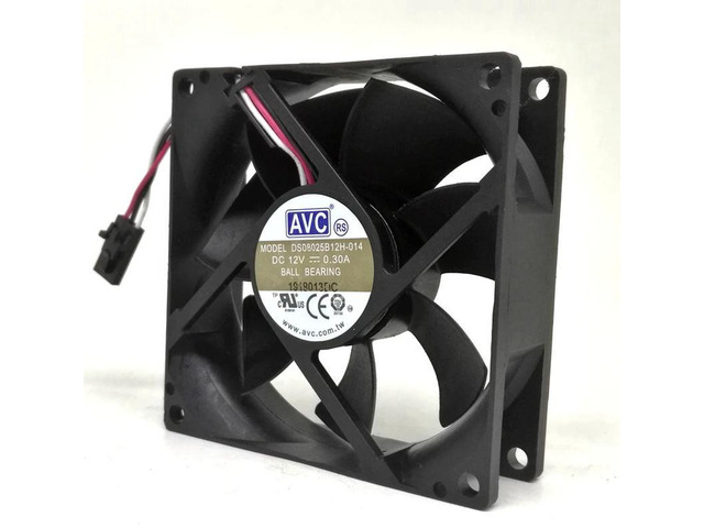 Replacement Cooling Fan for DS08025B12H DS08025B12H014, 80x80x25mm DC12V 0.30A 8025 Silent Axial Fan, 8CM Ventilation Fan for CPU Coolers and PC...