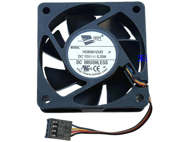 6015 6cm Dual Ball Bearing PWM Cooling Fan Replacement for HXH HDB0612UD, 60x60x15mm DC12V 0.20A 4Wire PWM Fan for PC Case, Power Supply and...