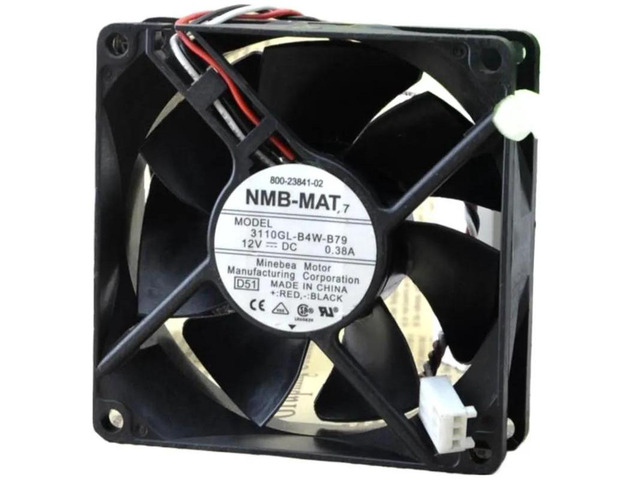 3110KL04WB79 8025 80x80x25mm 80mm DC 12V 0.38A Dual Ball Bearing 3Wire Cooling Fan, Replacement Fan for Cisco 2851 2821 Router, Server, Inverter,...