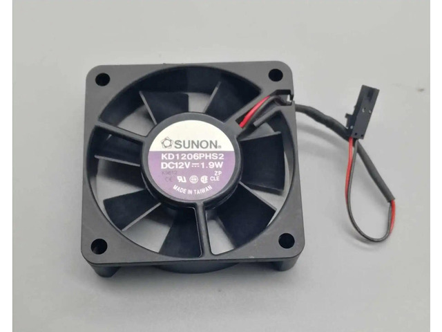 KD1206PHS2 6015 Axial Cooling Fan, 60x60x15mm 6CM DC12V 1.9W 2Wire Silent Replacement Fan for Power Amplifier, Power Supply and Small Electronic...