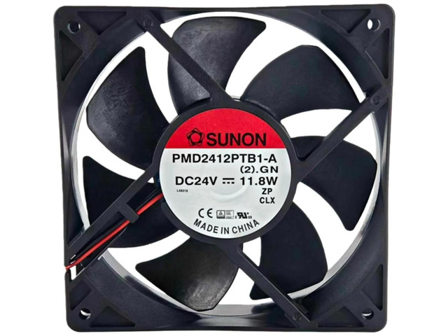 Replacement Industrial Cooling Fan for PMD2412PTB1A(2).GN, 120x120x25mm 12025 DC 24V 0.76A Ball Bearing Fan, 190CFM High Airflow Axial Fan for...