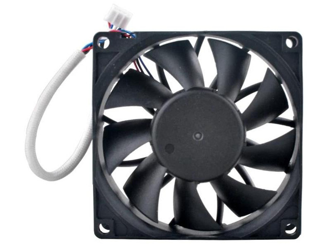 AS08012XB259B00 HighSpeed 80mm Axial Cooling Fan, 8CM 80x80x25mm DC 12V 0.57A 4Pin Fan, Replacement Ventilation Fan for Server, UPS Power Supply...