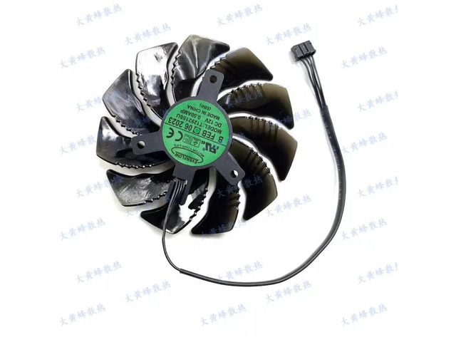 T129215SU GPU Cooling Fan, 4-Wire PWM Graphics Card Replacement Fan for GTX1050 Ti Mini GTX1060 GTX1070 GTX1080 Video Card, Gaming GPU Cooler for...
