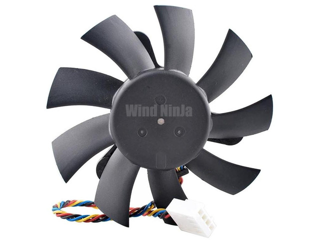 AFB0812MB-00 75mm 4-Pin Dual Ball Bearing Cooling Fan, 43mm Hole Spacing DC 12V 0.60A Axial Fan, High Airflow Replacement Cooler for Integrated...