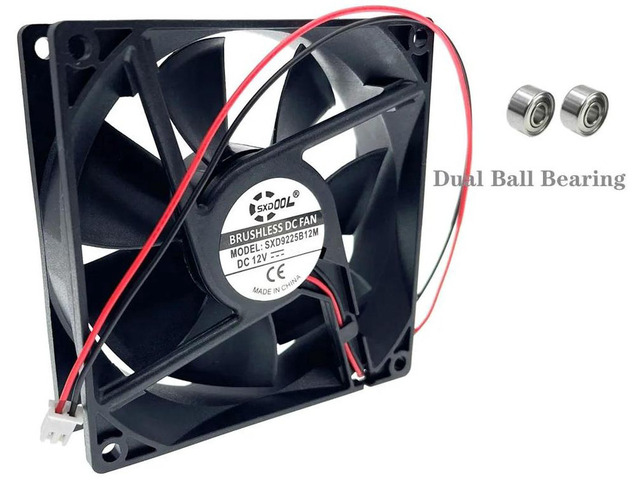 AUB0912VH 9225 Axial Cooling Fan, 92x92x25mm DC12V 0.60A(0.40A) 4000RPM 2-Wire Fan, Replacement for AFB0912VH, Industrial Cabinet, Power Supply...
