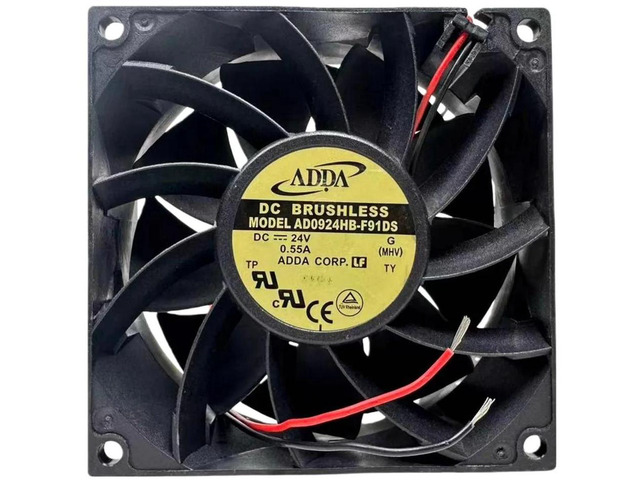 AD0924HB-F91DS 9238 Cooling Fan 92x92x38mm DC24V Ball Bearing Axial Fan Replacement, High Airflow Cooling Fan for Inverter Chassis, Power Supply...