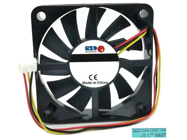 D06R-24SS1 04B 6015 6CM DC Brushless Cooling Fan, 60*60*15MM, DC 24V 0.12A, 3-Wire Axial Fan Replacement for Industrial Equipment, Inverter, Power...