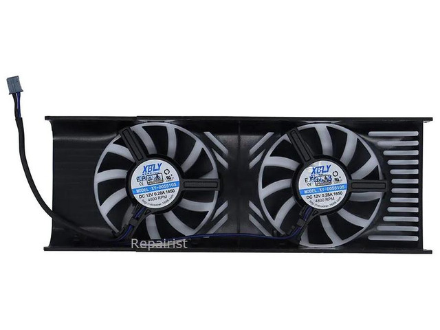XY-D05510S VGA GPU Cooling Fan, Graphics Card Cooler Replacement Fan for GTX1650 LP OC V1 Low-Profile Graphics Card, GPU Radiator Fan
