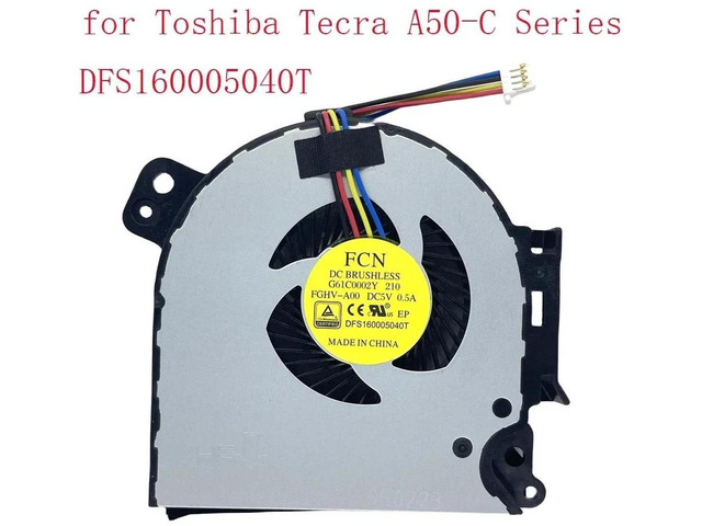 Replacement CPU Cooling Fan DFS160005040T, Notebook CPU Cooler Fan for A50-C, A50-C1510, A50-C1520, A50-C1540, A50-C1550 Series Laptop Internal CPU...